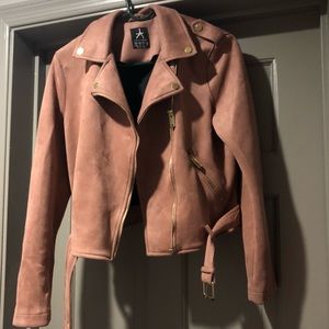Suede pink jacket